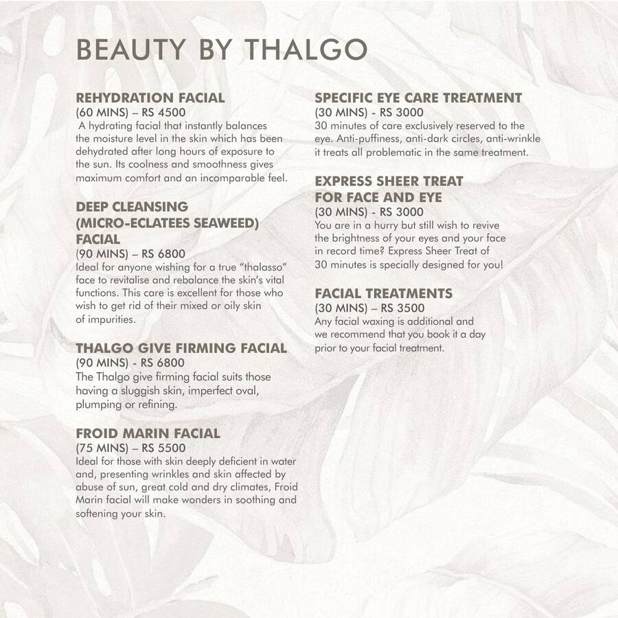 Spa Menu — page 13