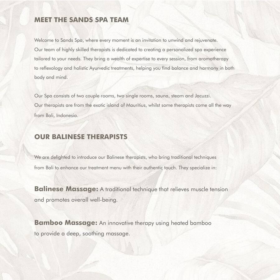 Spa Menu — page 19