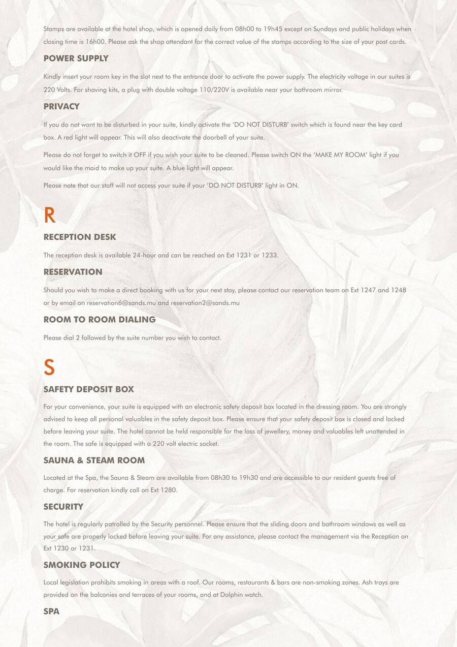 Room Directory — page 11