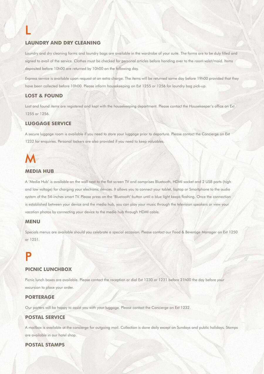 Room Directory — page 10