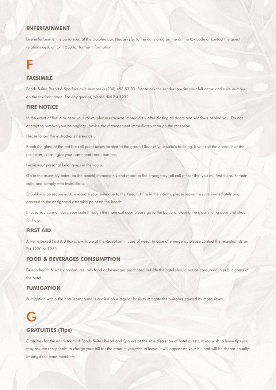 Room Directory — page 8