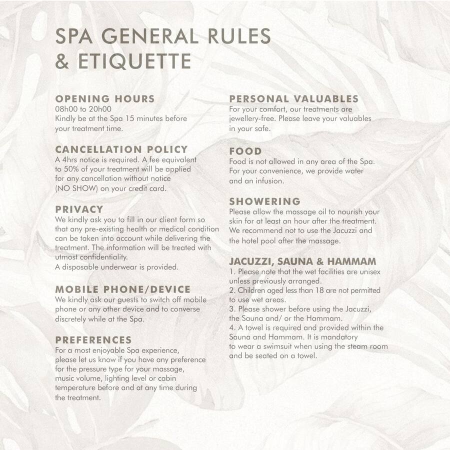 Spa Menu — page 3