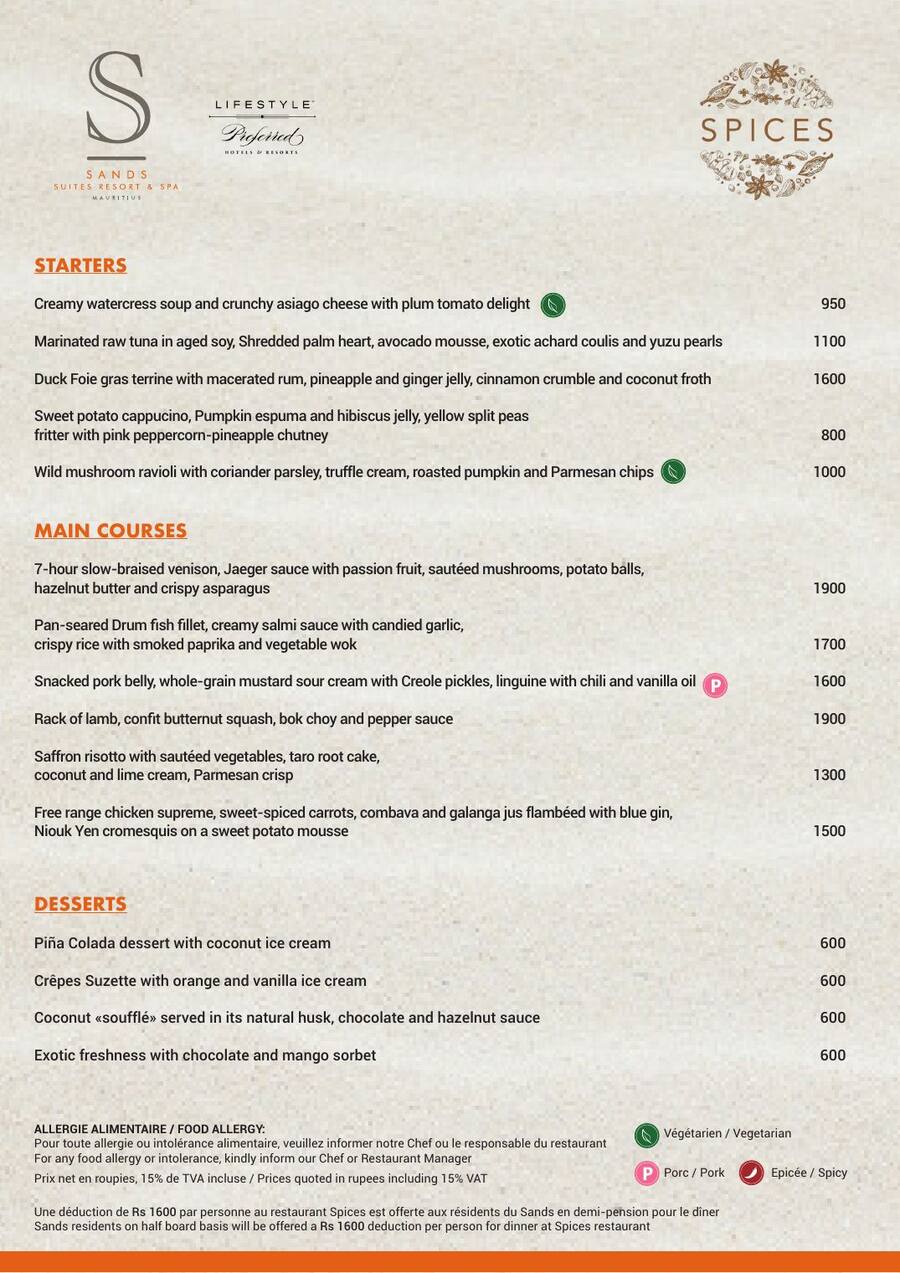 À la carte — page 2